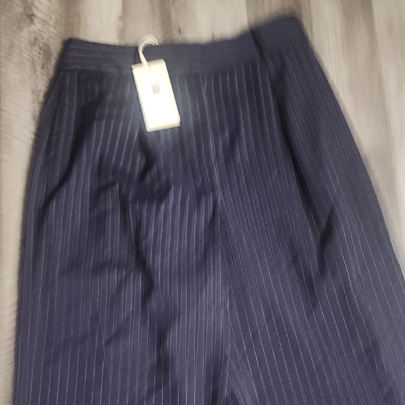 Ramy Brook Meghan Wide-Leg Pants Blue & White Stripe Size 4 - Picture 5 of 7